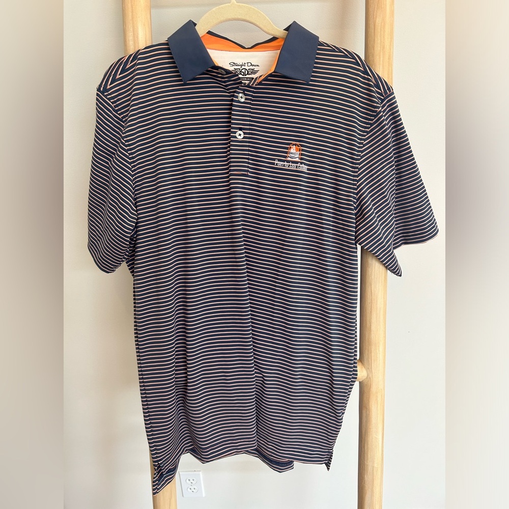 Straight Down Performance Gold Shirt Men’s Medium NWOT from Cabo Golf Resort